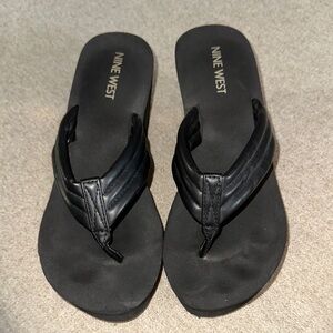 Nine West Black Sandals